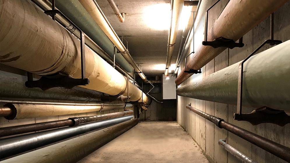 Thermal imaging of pipe insulation